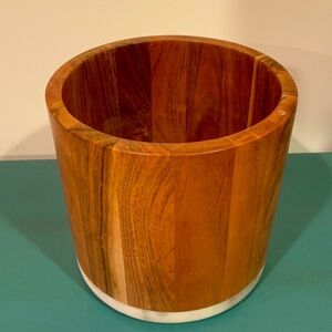 Wood & Stone Utensil Holder / Multipurpose Organizer